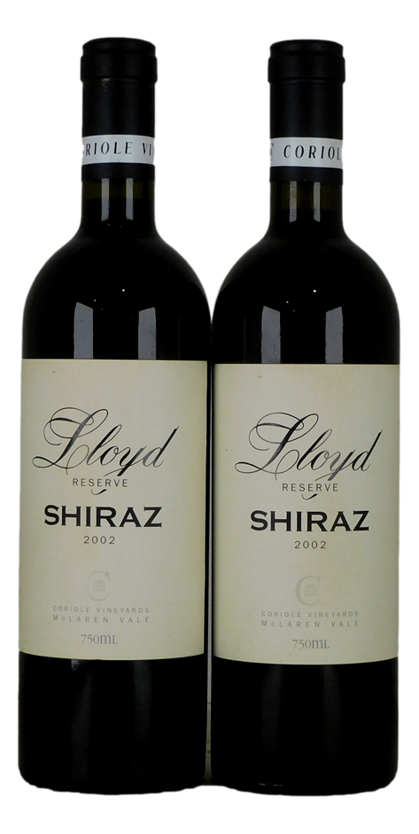 Coriole Lloyds Shiraz 2002 (2x 750mL),