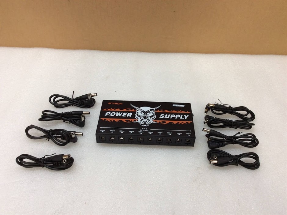 STRICH SPS-40B Rechargeable Guitar Effects Pedal Power Supply - New