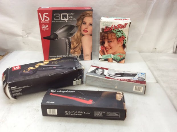 VS Sassoon VSP3QA Hair Dryer+VS Sassoon VSP2667A Curling Styler+Black & Dec