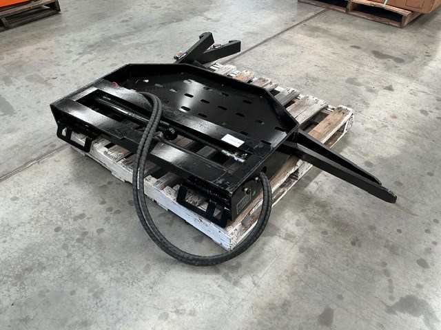 <p>Skid Steer Loader Side Shift Fork Attachment (Unused)</p>