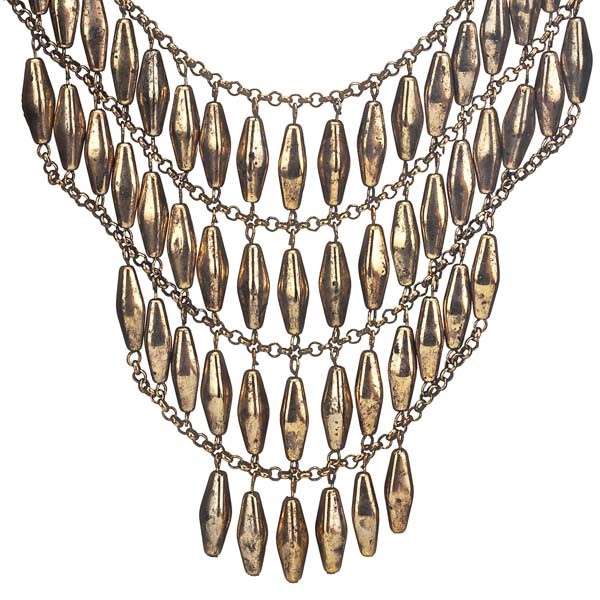 Statement Brass (Tarnished Antique Look) Necklace