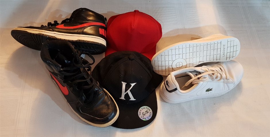 Sporting Shoes and Caps Minor Use. Used