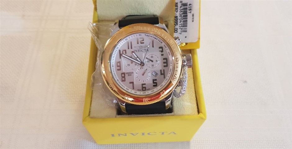 Invicta Swiss Made 52mm 200m WR Flame Fusion Crystal. New