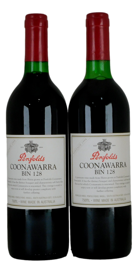 Penfolds `Bin 128` Shiraz 1994 (2 x 750mL), SA.