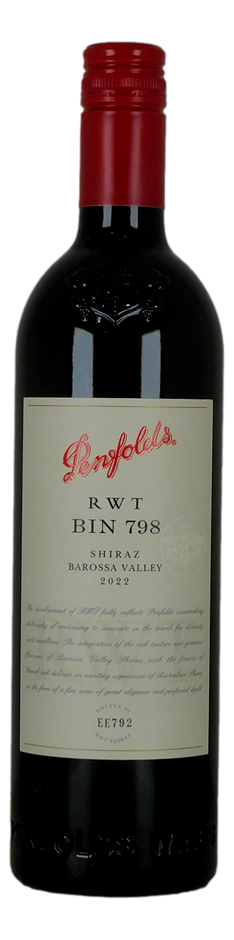 Penfolds `RWT` Shiraz 2022 (1x 750mL) Barossa Valley, SA.