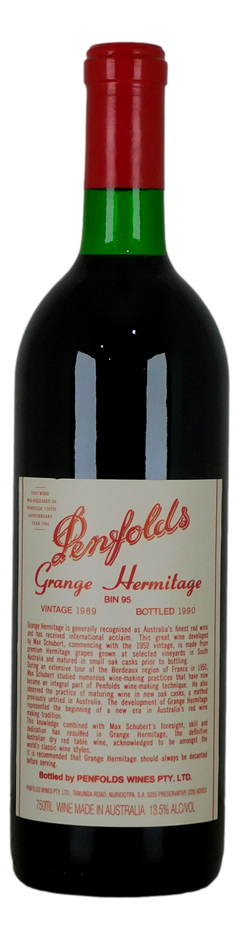 Penfolds Bin 95 Grange Hermitage 1989 (1x 750mL), SA.