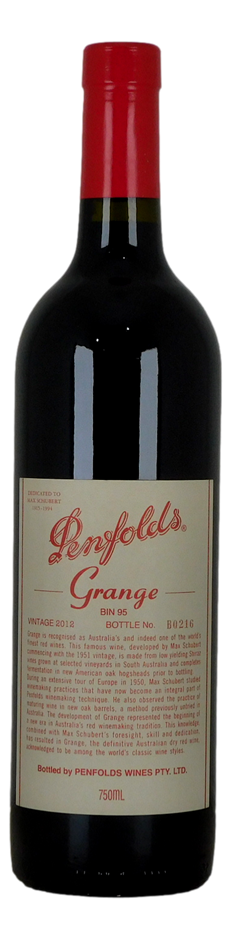 Penfolds Bin 95 Grange 2012 (1 x 750mL), SA.