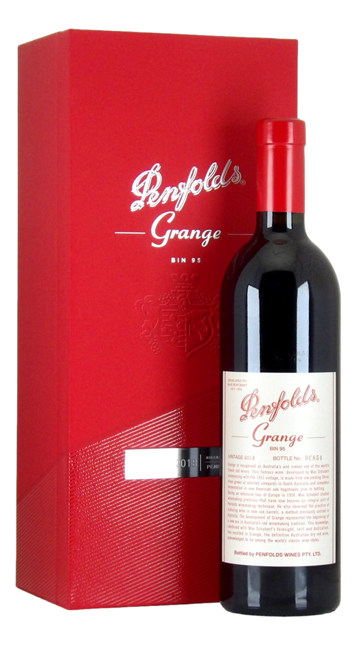 Penfolds Bin 95 Grange 2018 Bottle No.DC854 (1x 750mL), SA.