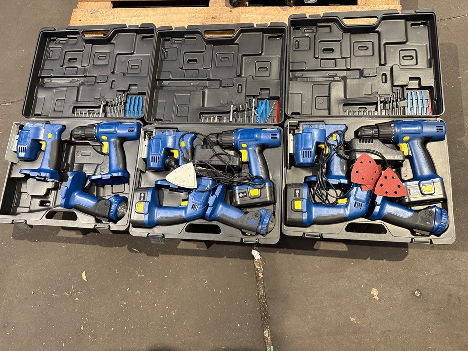 18V Power Tool Set of 4pc x 3 units