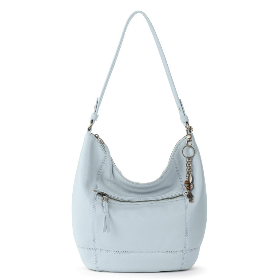 THE SAK Sequoia Leather Hobo Bag, Chambray, 35.5 x 10 x 27.3cm.