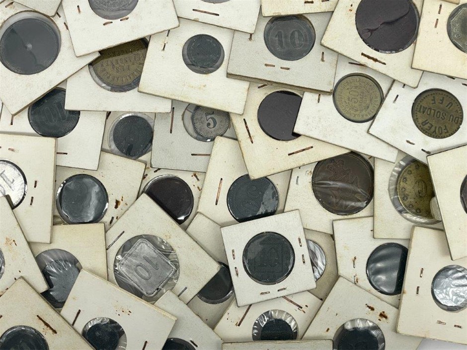 Approx. x 39 European War Related Related Tokens & Checks, C:1914/15