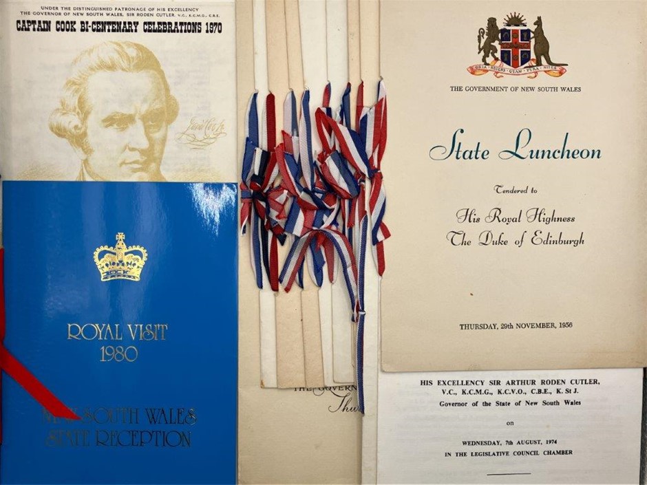 15 x Government Of NSW, State Dinner programmes. By Lady N. Willis,