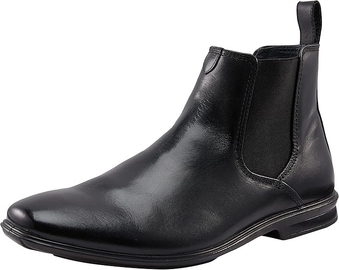HUSH PUPPIES Men's Chelsea Boot. Size AU/UK 10 (US11/EU45), Black. RRP: $17