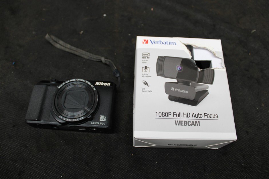 Verbatim Webcam and Nikon Digital Camera