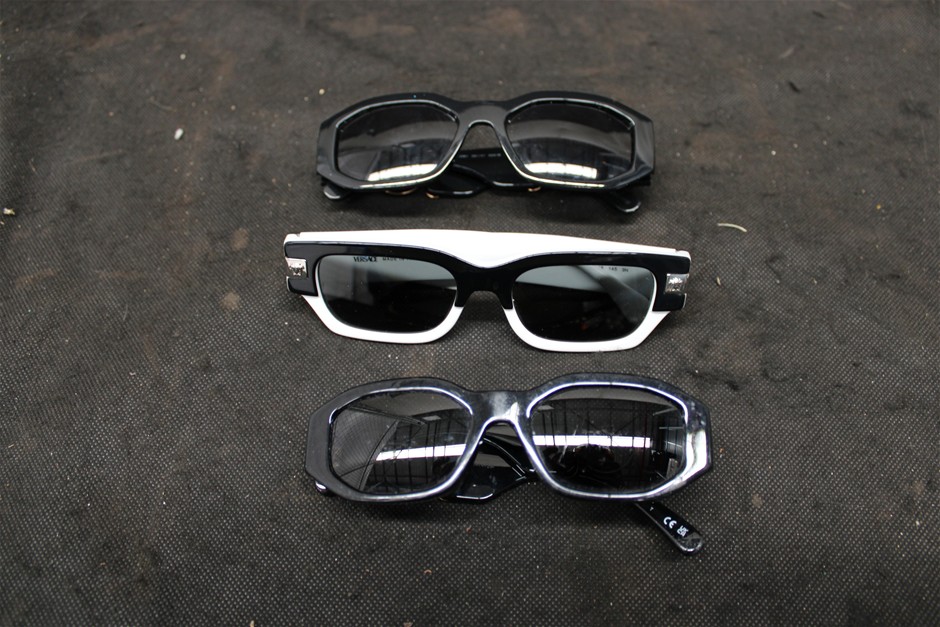 3 x Pairs of Versace Sunglasses and OXX Eyemask