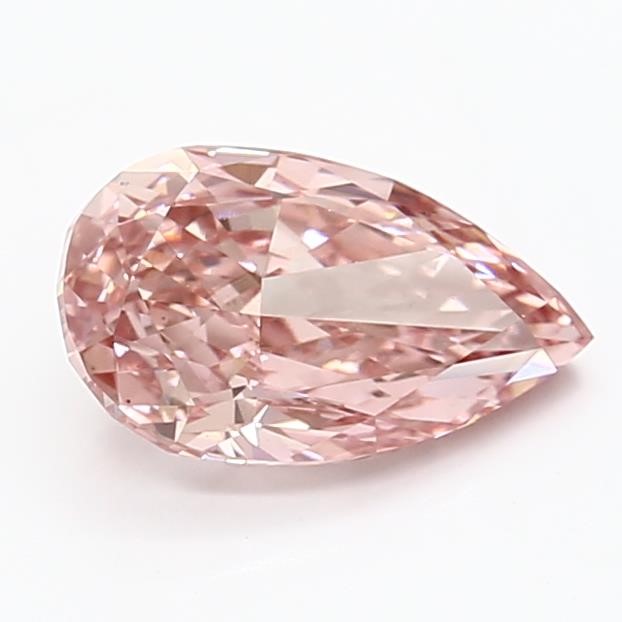 1.41 Carat Pear Shaped Diamond Fancy Vivid Pink /VS1