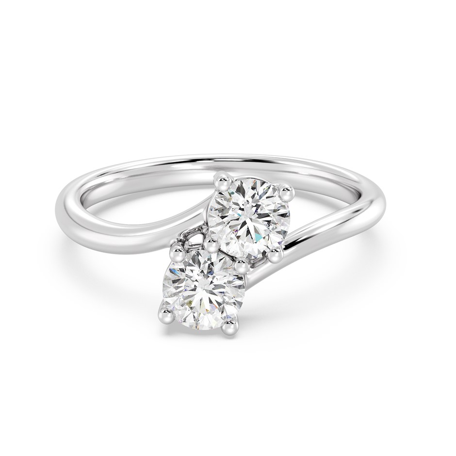 1.01 Carat White gold dress lab grown diamond ring