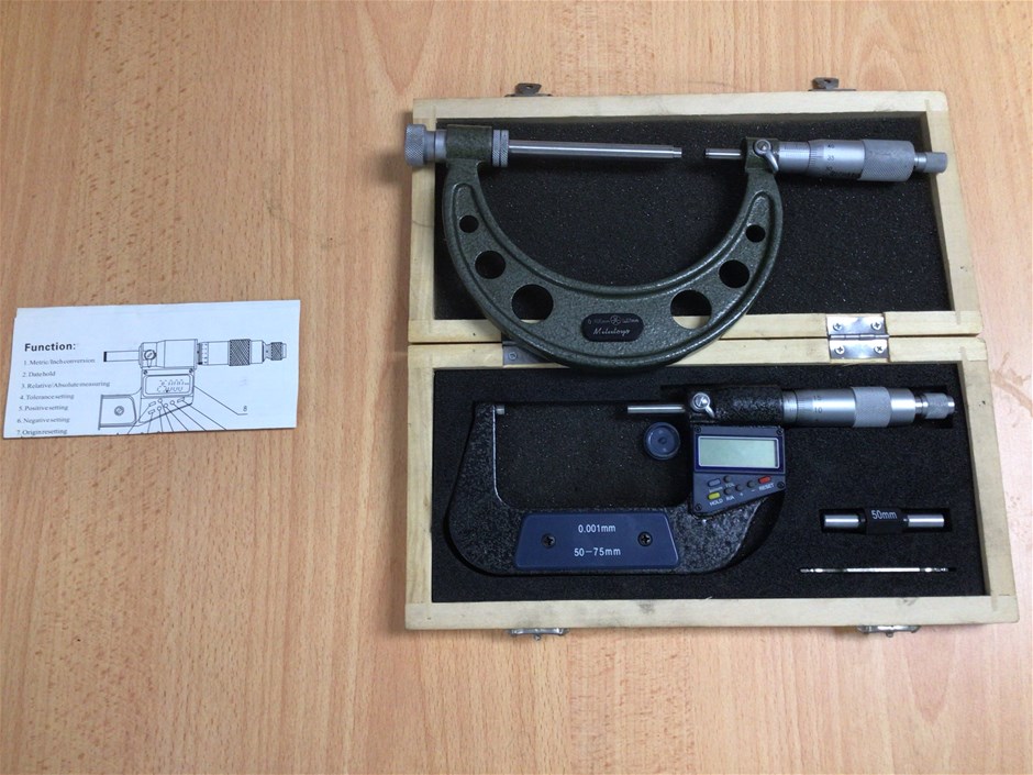 Digital & Analogue Micrometers x2