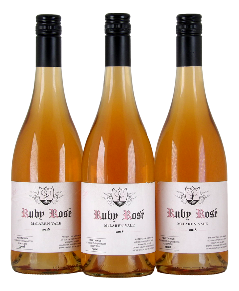 Heart Wines Ruby Rose 2018 (3x 750mL), McLaren Vale