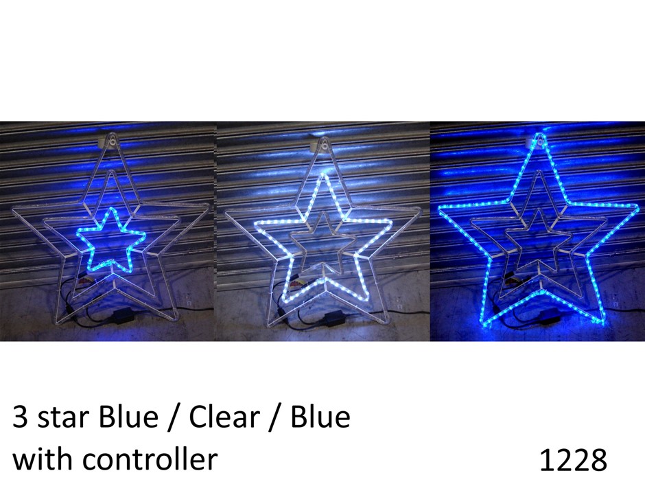 Christmas Light - Large 3 in 1 LED Burst Star 85cm x 85cm - NEW xm-1228