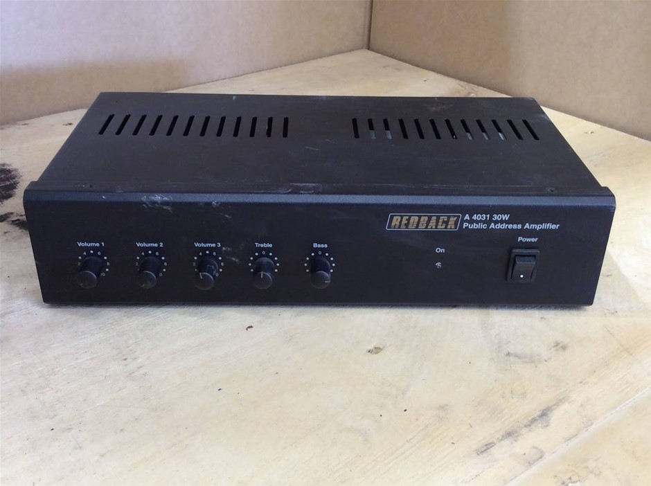 Redback A 4031 30W Public Address Amplifier