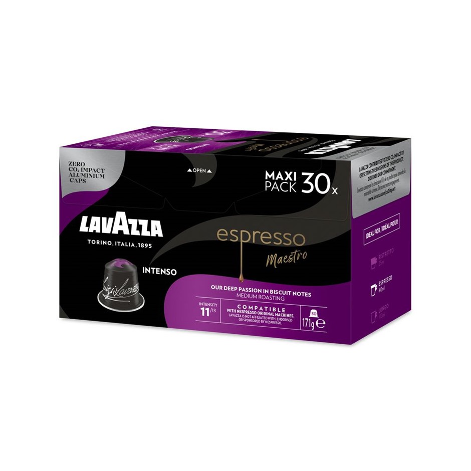 2 x LAVAZZA 30pk Expresso Maestro 'Intenso' Capsules, 171g, Intensity 11/13
