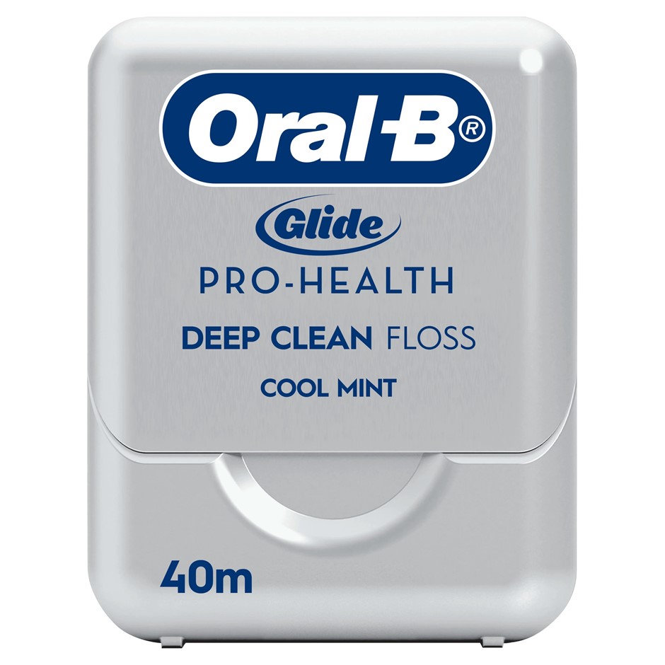 6 x ORAL-B Glide Pro-Health Deep Clean Floss, 40m, Cool Mint.