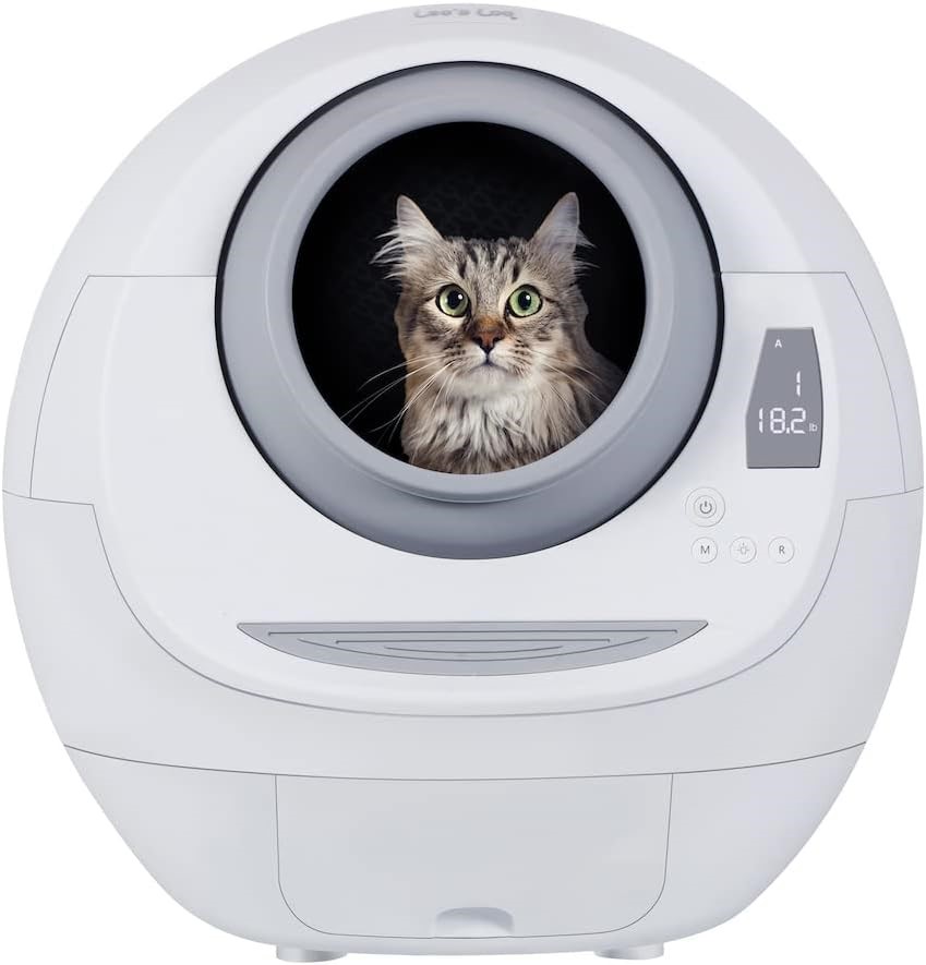 SMARTY PEAR LEO'S LOO Covered Automatic Self-Cleaning Cat Litter Box.