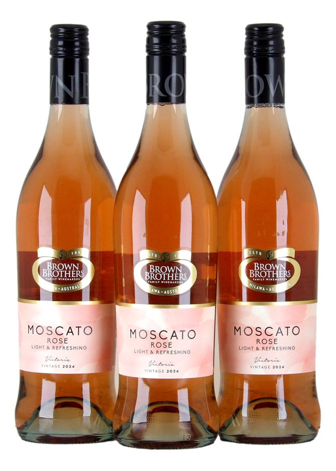 Brown Brothers Moscato Rose 2024 (3x 750mL)