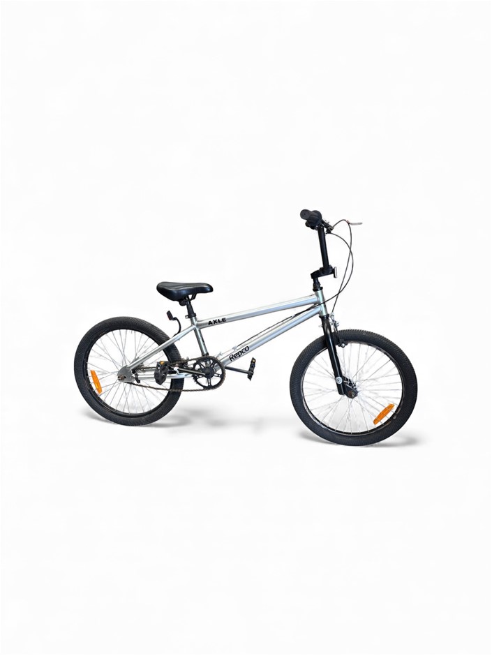 REPCO Axle Mountain Bike, 50cm, Silver. NB: No Box, Has Been Assembled, Min