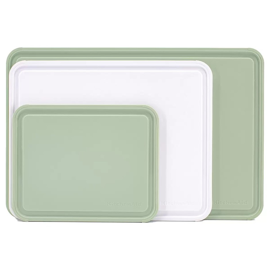 KITCHENAID Non-Slip Cutting Boards 3 Piece Set Pistachio