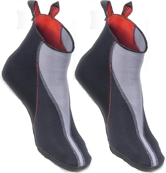 THERMOSKIN Circulation Thermal Slippers, Size M, Ankle Length, Black. 1 Pai