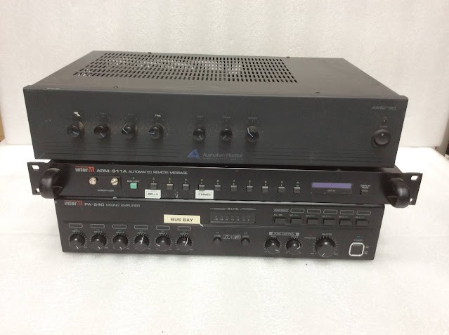 REMOTE MESSAGE & Amplifier & Monitor AMC (Lot of 3)