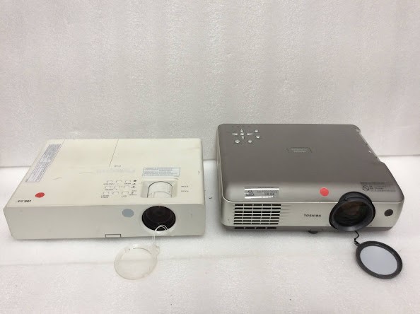 Panasonic PT-LB1EA&Toshiba TLP-T620 LCD Projector (Lot of 2)
