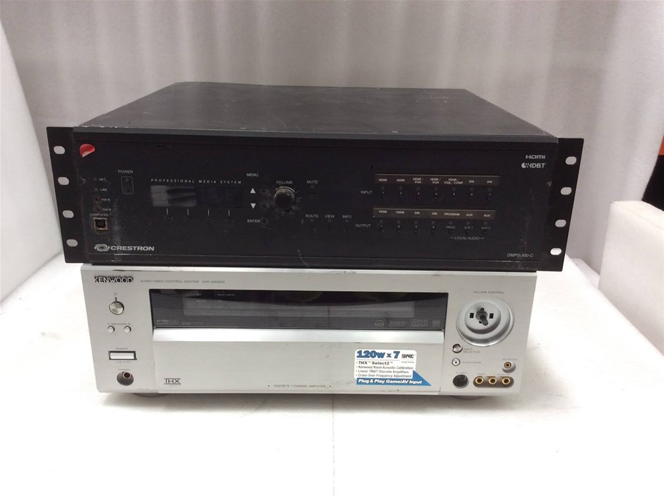Crestron Presentation System + Kenwood Audio-Video Control  (Lot of 2)
