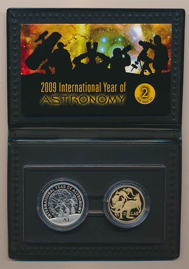 Australia: 2009 Astronomy 2-Coin Proof Set