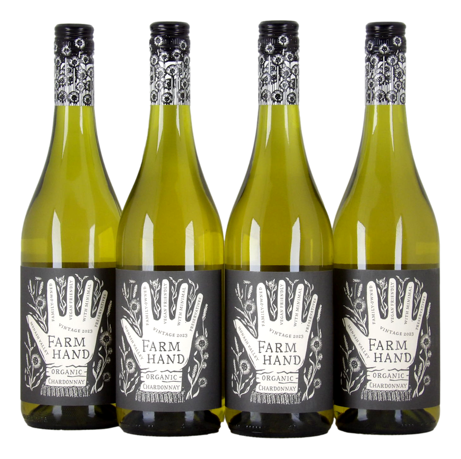 Farm Hand Chardonnay 2023 (4x 750mL), South Australia