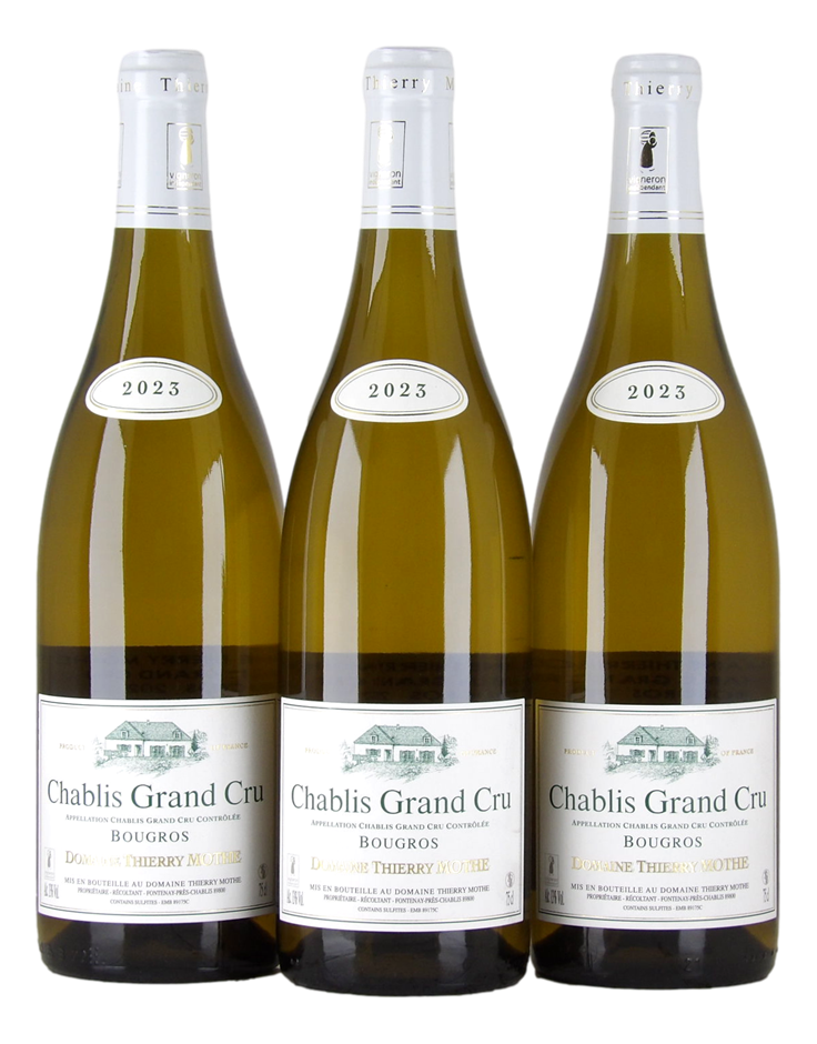 Thierry Mothe Bourgros Grand Cru Chablis 2023 (3x 750mL), France