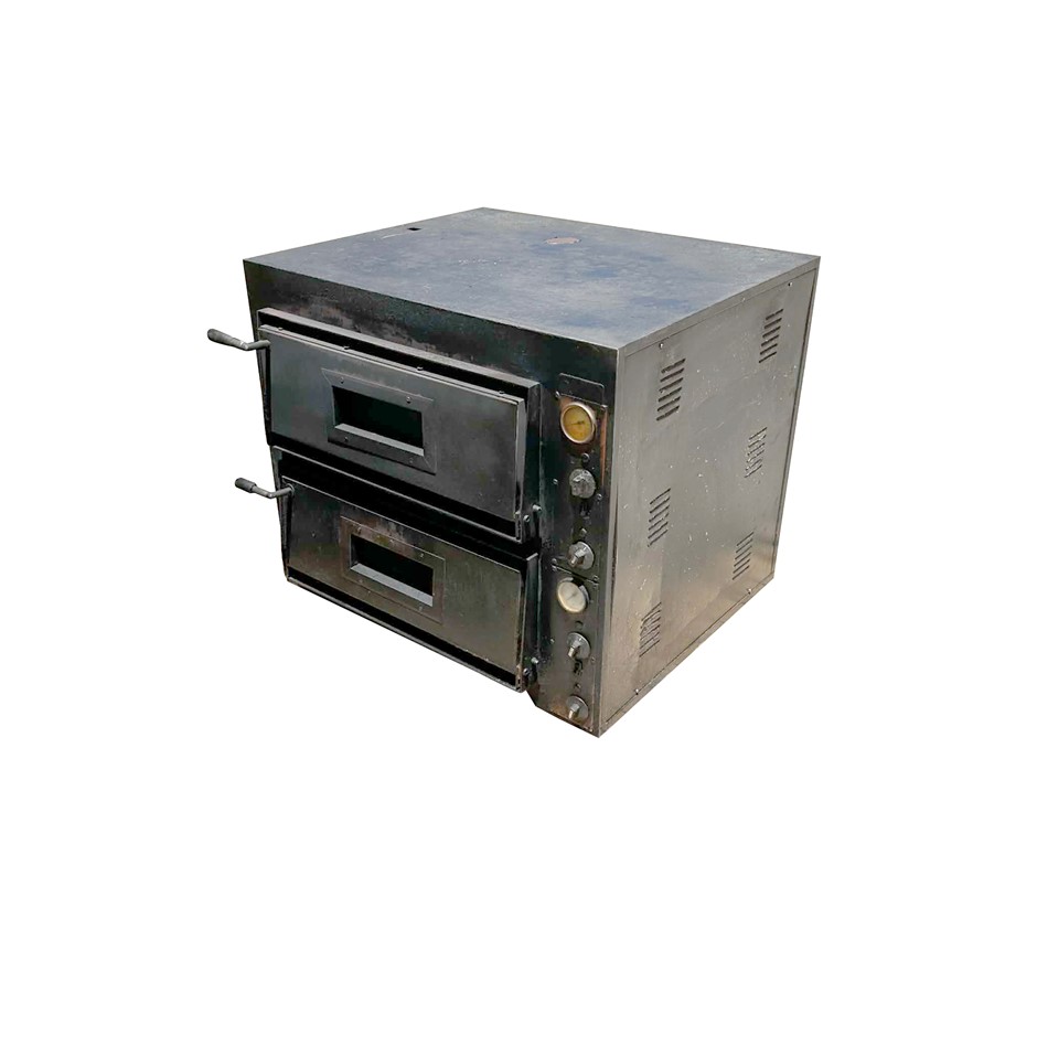 DOUBLE DECK PIZZA OVEN ELECTRIC STONE BASE