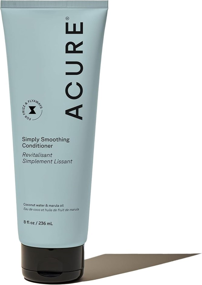 2 x ACURE Simply Smoothing Conditioner, Coconut Water & Marula Oil, 236mL.