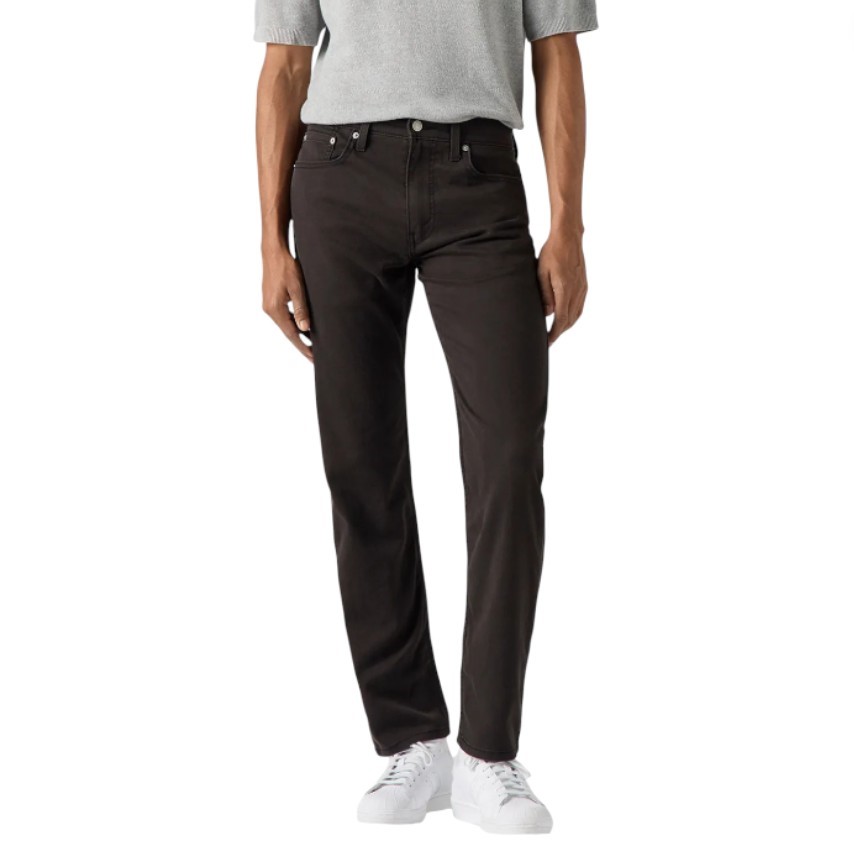 LEVI'S Men's 502 Taper Chino Pant, Size 42x32, 56% Cotton, Black Wash (1630