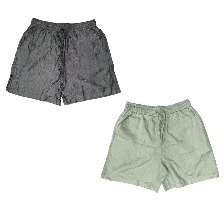 2 x ADVENT Women's Shorts, Size S, 100% Lyocell, Black & Khaki, 217088. Bu