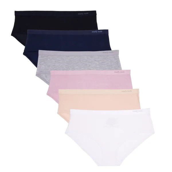 16 x NEARLY NUDE Women's Modal Hipster Underwear, Size M, Assorted Colours.