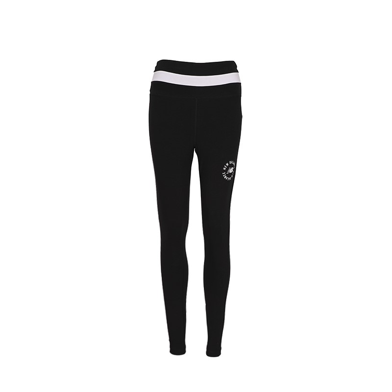 2 x NEW BALANCE Women's Tights, Size M, 92% Cotton, Black (BK), WP21800. B