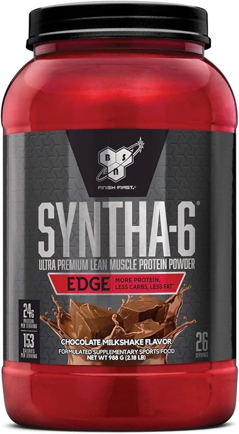 BSN Syntha 6 Edge Ultra Premium Lean Muscle Protein Powder, Chocolate, 988g