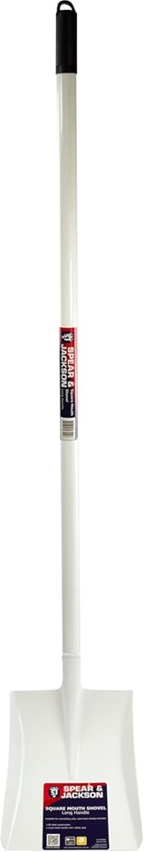 SPEAR & JACKSON All Steel Square Mouth Long Handle Shovel.