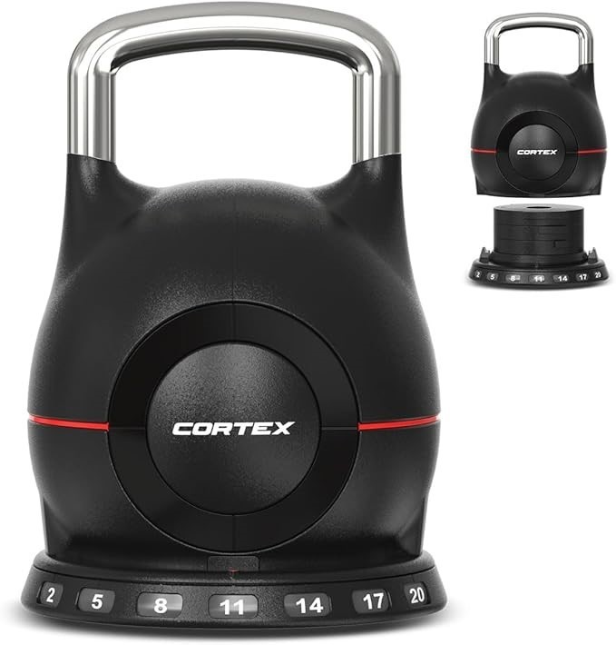 CORTEX 7-in-1 RevoLock Quick Adjust 2kg - 20kg Kettlebell Revolutionary Fas