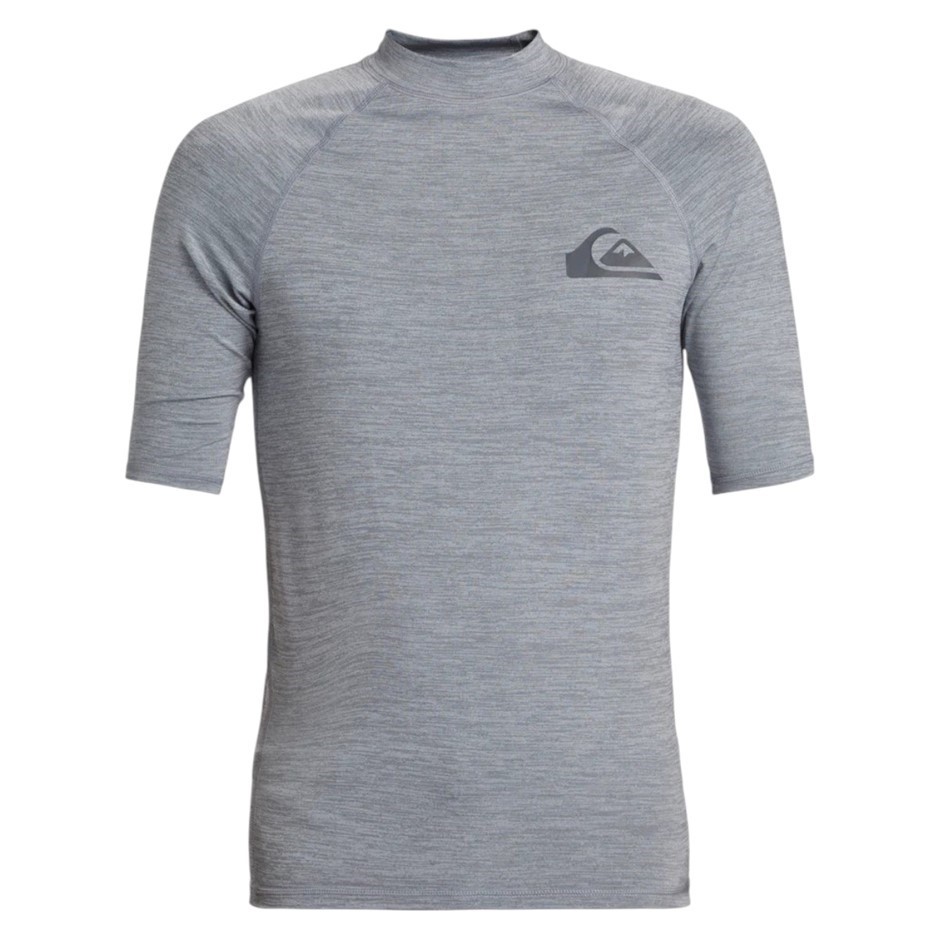 QUIKSILVER Men's UPF50 Everyday UV Rash, Size L, Quarry Heather (SJEH), AQY