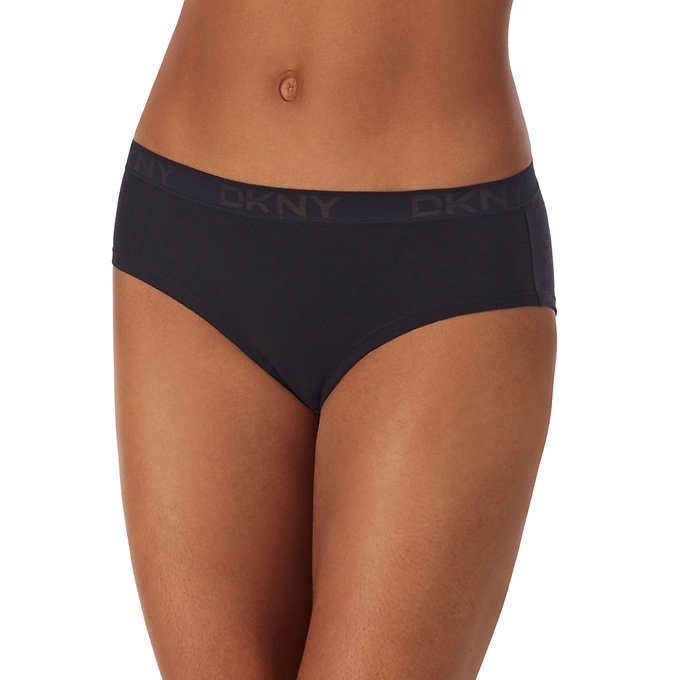 9 x DKNY Women's Bikini Underwear, Size M, 93% Cotton / 7% Elastane, Assort