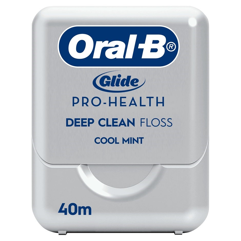 6 x ORAL-B Glide Pro-Health Deep Clean Floss, 40m, Cool Mint.